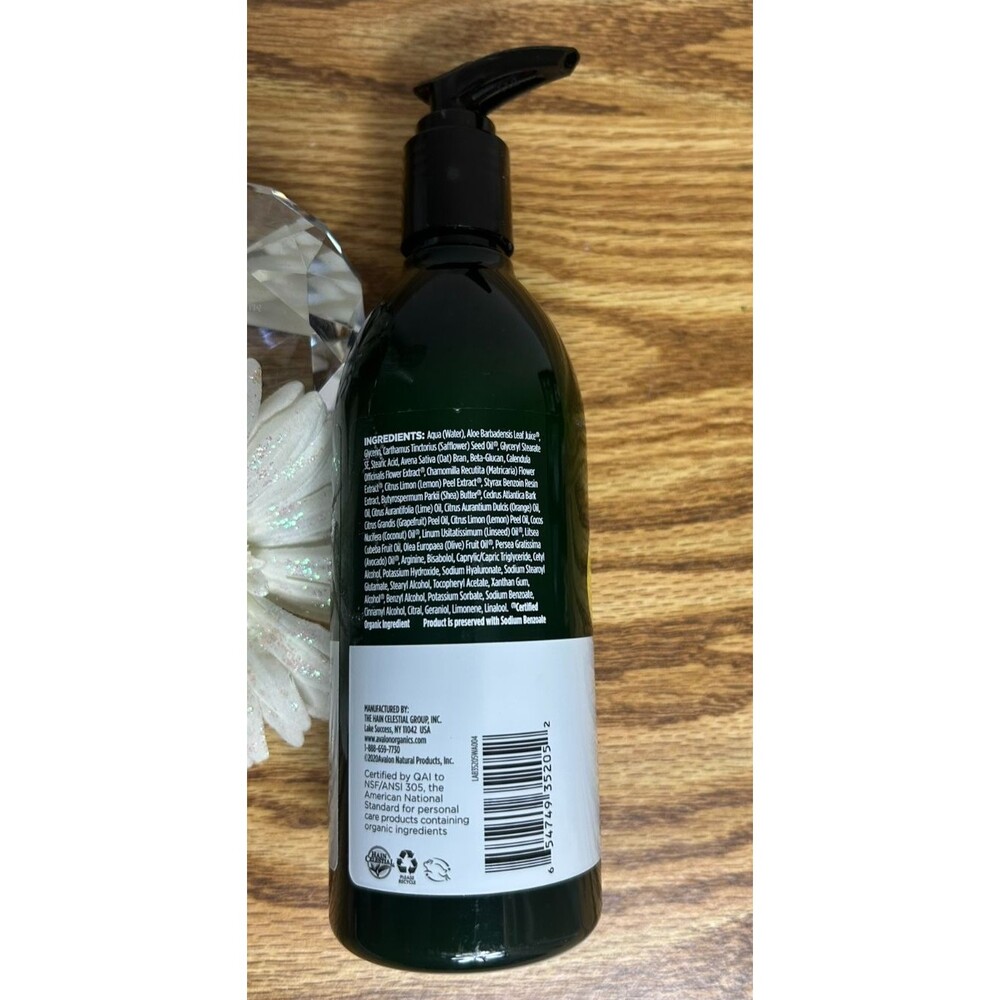 SOLD: Avalon Organics Natural Hand & Body Lotion, Refreshing Lemon 12 Oz - Picture 4 of 5